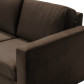 HomingXL Loungebank Swing chaise longue links | velours Brunei bruin 13 | 2,08 x 1,36 mtr breed
