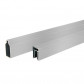 C-Wood Zelfbouw schutting composiet Rhombus Triple bruin gevlamd - blank alu accessoires (180 x 200 cm)