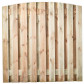 GarPro schutting zachthout toog 17L groen geimpregneerd | Tours (180 x 180 cm) schermdikte 4,5 cm
