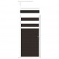 C-Wood Tuindeur aluminium wit frame Mix & Match - composiet antraciet (90 x 180 cm)