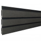 C-Wood Zelfbouw schutting composiet Triple Rhombus antraciet met zwart alu accessoires (180 x 180 cm)