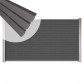 C-Wood Zelfbouw schutting composiet Rhombus Triple rock-grey - blank alu accessoires (180 x 90 cm)