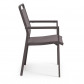 La Forma stoel Renna | taupe aluminium met grijs textilene zitting