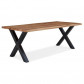 HomingXL Boomstam tafelblad | Massief hardhout onbehandeld | Dikte 5 cm | 5450 x 630 mm