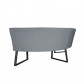 HomingXL Eetkamerbank - Hengelo - geschikt voor ronde tafel 150 cm - stof Element grijs 03