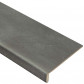 Stepwood Traprenovatie set - 1 draai - 12 treden PVC toplaag Cement donker incl. witte stootborden