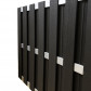 C-Wood Tuinhek set composiet Bari antraciet met blank aluminium frame (7,54 mtr)