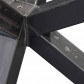 HomingXL Industrieel onderstel Matrix poot | blank metaal | 9 x 9 cm 