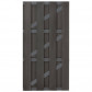 C-Wood tuindeur composiet Bari antraciet met aluminium-antraciet frame (100 x 180 cm) incl. hang-en sluitwerk