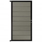 C-Wood Tuindeur aluminium zwart frame Modular - composiet co-ex grijs (90 x 180 cm)