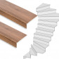 Stepwood Traprenovatie set - 2 kwart draai - 14 treden SPC toplaag Bruin eiken