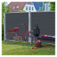 Plus Danmark Schutting composiet in stalen frame - Artura recht antraciet