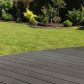 C-Wood vlonderplank composiet 2,1 x 14 cm antraciet (4 mtr) grove ribbel en vlak