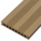 C-Wood Vlonderplank composiet semi massief 2,1 x 14 cm teak bruin (4 mtr) fijne ribbel en vlak
