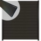 C-Wood Zelfbouw schutting composiet Mix & Match antraciet - antraciet alu accessoires (180 x 200 cm)