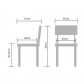 La Forma stoel Tribecca | grijs synthetisch leer met verchroomde poot