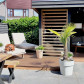 C-Wood Vlonderplank totaalpakket composiet 2,1 x 14 cm teak bruin (4 mtr) grove ribbel en vlak