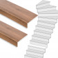 Stepwood Traprenovatie set - 1 kwart draai - 12 treden SPC toplaag Bruin eiken