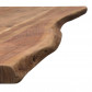 HomingXL Boomstamtafel massief Acacia | U-poot zwart gepoedercoat staal | 200 x 100 cm | Bladdikte 5 cm