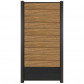 C-Wood Zelfbouw schutting hardhout Mix & Match Thermo Fraké / antraciet - antraciet alu accessoires (90 x 180 cm)