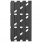 C-Wood tuindeur composiet Bari antraciet met blank aluminium frame (90 x 180 cm) incl. hang-en sluitwerk