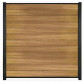 C-Wood Zelfbouw schutting hardhout Mix & Match Ipé - zwart alu accessoires (180 x 180 cm)