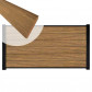 C-Wood Zelfbouw schutting hardhout Mix & Match Thermo Fraké - zwart alu accessoires (180 x 90 cm)