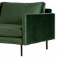 HomingXL Loungebank Violet chaise longue rechts | velours Brunei groen 45 | 2,62 x 2,26 mtr breed