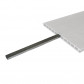 C-Wood Schutting composiet Como antraciet met blank aluminium kader (180 x 90 cm)