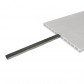 C-Wood Schutting composiet co-extrusie Como beige met wit aluminium kader (180 x 180 cm)