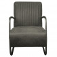 HomingXL Industriële fauteuil Lunar | leer Colorado grijs 02 | 78 cm breed