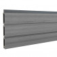 Elephant Elephant zelfbouw schutting composiet co-ex Rhombus Triple Naturel Grey - zwart alu accessoires (180 x 180 cm)