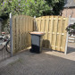 Elephant schutting vuren Timber toog 15L rvs groen geimpregneerd (180 x 180 cm) schermdikte 4,7 cm