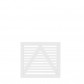 Plus Danmark Tuinpoort vuren | Tokyo louvre recht wit (100 x 90 cm)