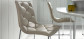 La Forma stoel Baxter | grijs synthetisch leer met verchroomde poten