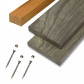 Elephant Vlonderplank totaalpakket hardhout Accoya gray 2,1 x 14,5 cm (4,80 mtr) vlak