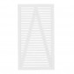 Plus Danmark Tuinpoort vuren | Tokyo louvre recht wit (100 x 180 cm)