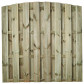 GarPro schutting zachthout toog 15L groen geïmpregneerd | Leuven (180 x 180 cm) schermdikte 3,2 cm