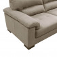 Kuka loungebank Jasmin chaise longue rechts | stof lichtgrijs C822 | 2,50 x 1,70 mtr breed