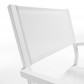 La Forma stoel Shayna | wit aluminium met wit textiel