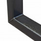 HomingXL Industrieel onderstel U-poot | blank metaal | 6 x 8 cm (2 stuks)