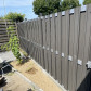 C-Wood schutting composiet Stijl antraciet met blank aluminium frame (180 x 180 cm)