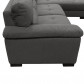 Kuka loungebank Jasmin chaise longue links | stof antracietgrijs C820 | 1,70 x 2,50 mtr breed