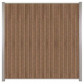 C-Wood Zelfbouw schutting verticaal Rhombus Triple bruin gevlamd - blank alu accessoires (170 x 180 cm)