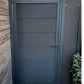 Elephant tuindeur composiet Forte Antraciet incl. slot en antraciet aluminium kader (90 x 180 cm)