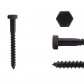 HomingXL Houtdraadbout zwart M8 x 70 mm (set à 4 stuks)