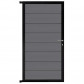 C-Wood Tuindeur aluminium zwart frame Modular - composiet rock grey (90 x 180 cm)