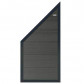 Elephant schutting composiet schuin Forte antraciet met antraciet aluminium kader (90 x 180/93 cm)