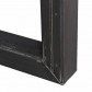 HomingXL Industrieel onderstel U-poot | blank metaal | 6 x 8 cm (2 stuks)
