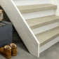 Ekostairs Overzettreden met neus (2 stuks) - PVC toplaag - Opaal - 140 x 60 cm